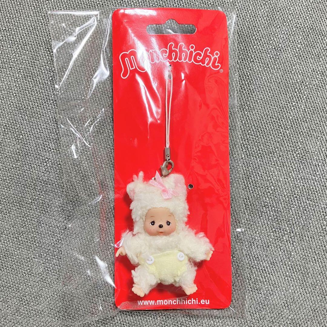 モンチッチ EU 海外限定 ミニ ベビチッチ チャム ひつじ 羊 ストラップ