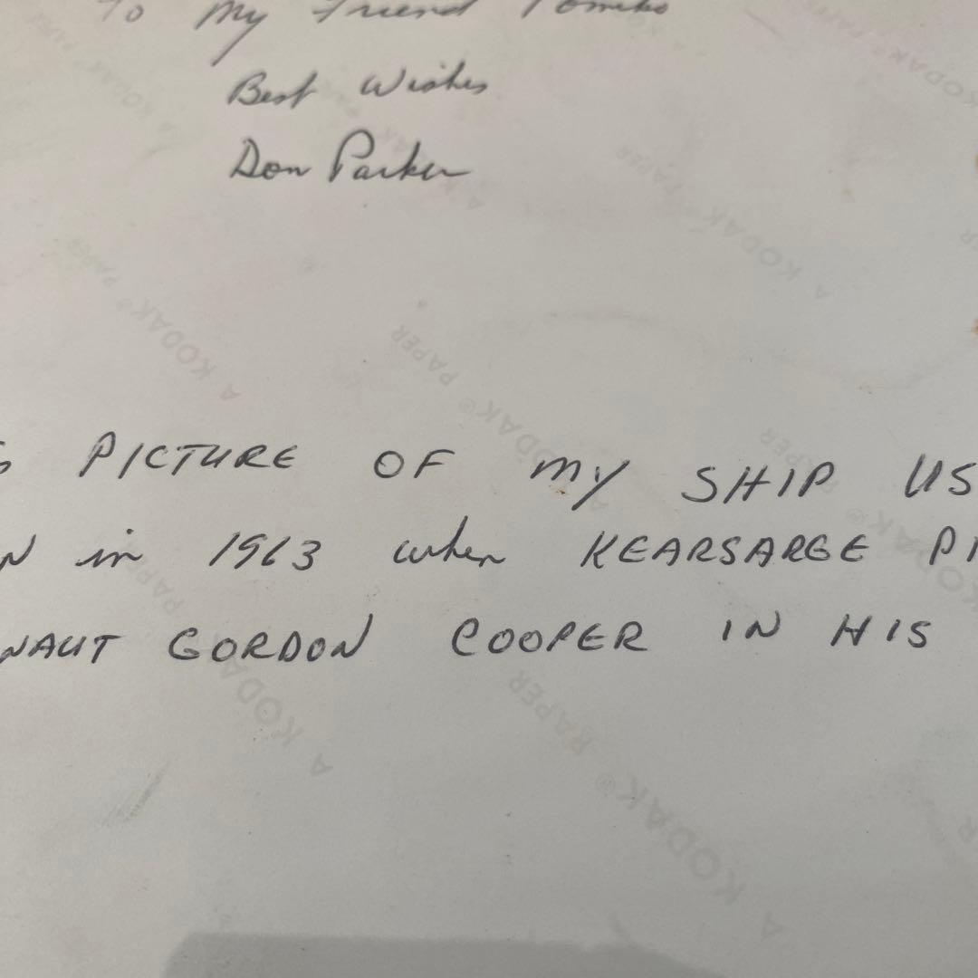 【激・レア】☆1963年『NASA』戦艦写真☆ゴードン・クーパー☆