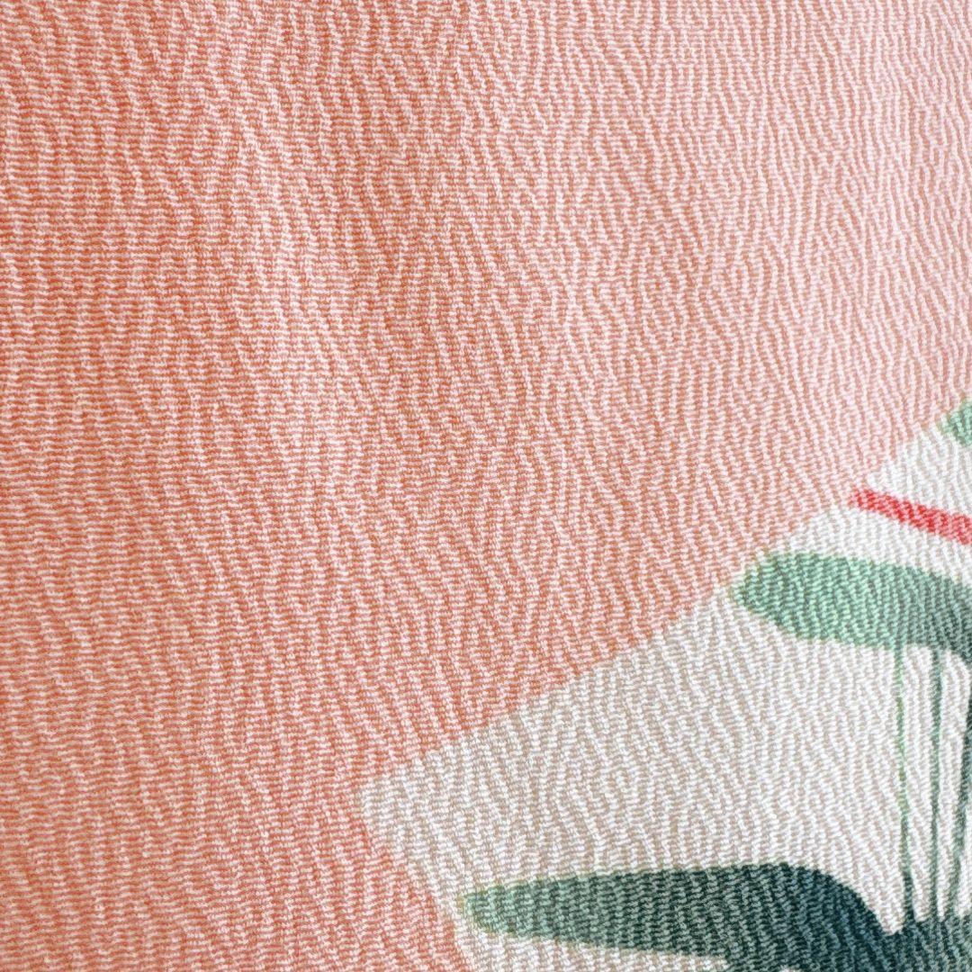 セット　七五三７歳女の子　昭和レトロ　ピンク　ピンク地丸帯　袖なし長襦袢7098