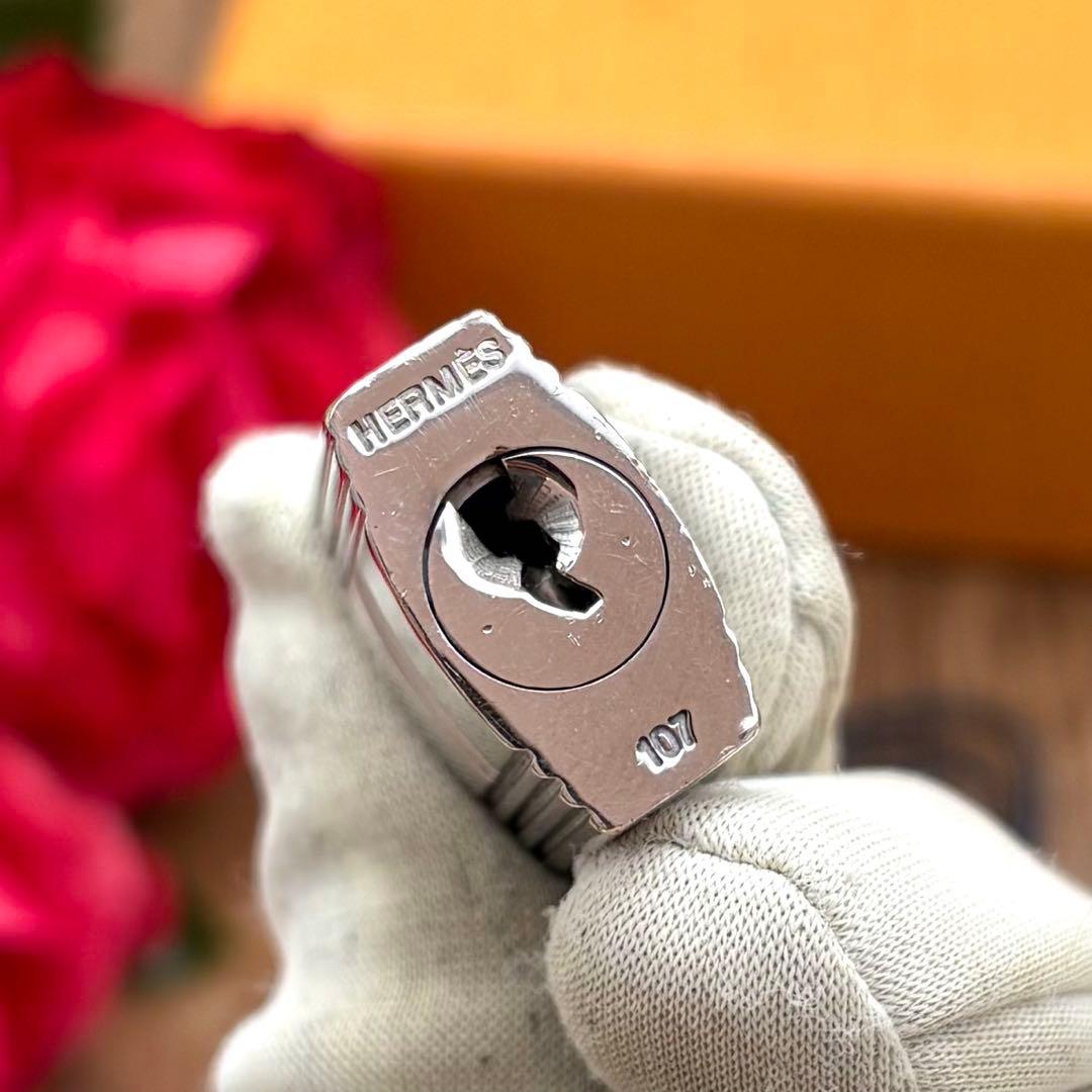 ⛄極美品⛄エルメス カデナ パドロック南京錠 鍵 no.107 シルバー#584