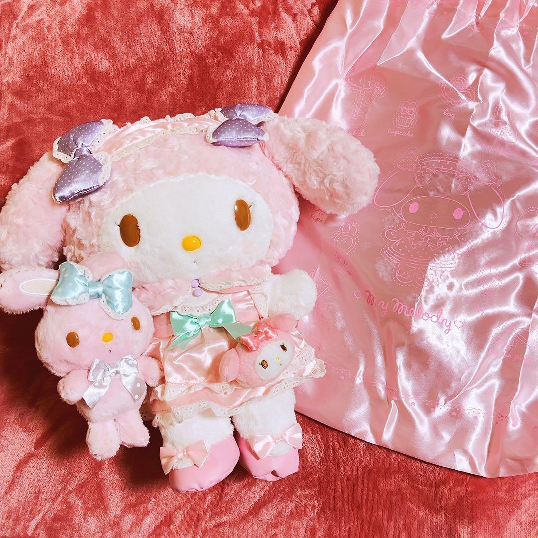 希少レア　マイメロディ　ぬいぐるみ　おめかしシリーズ　2014 レース　サンリオ