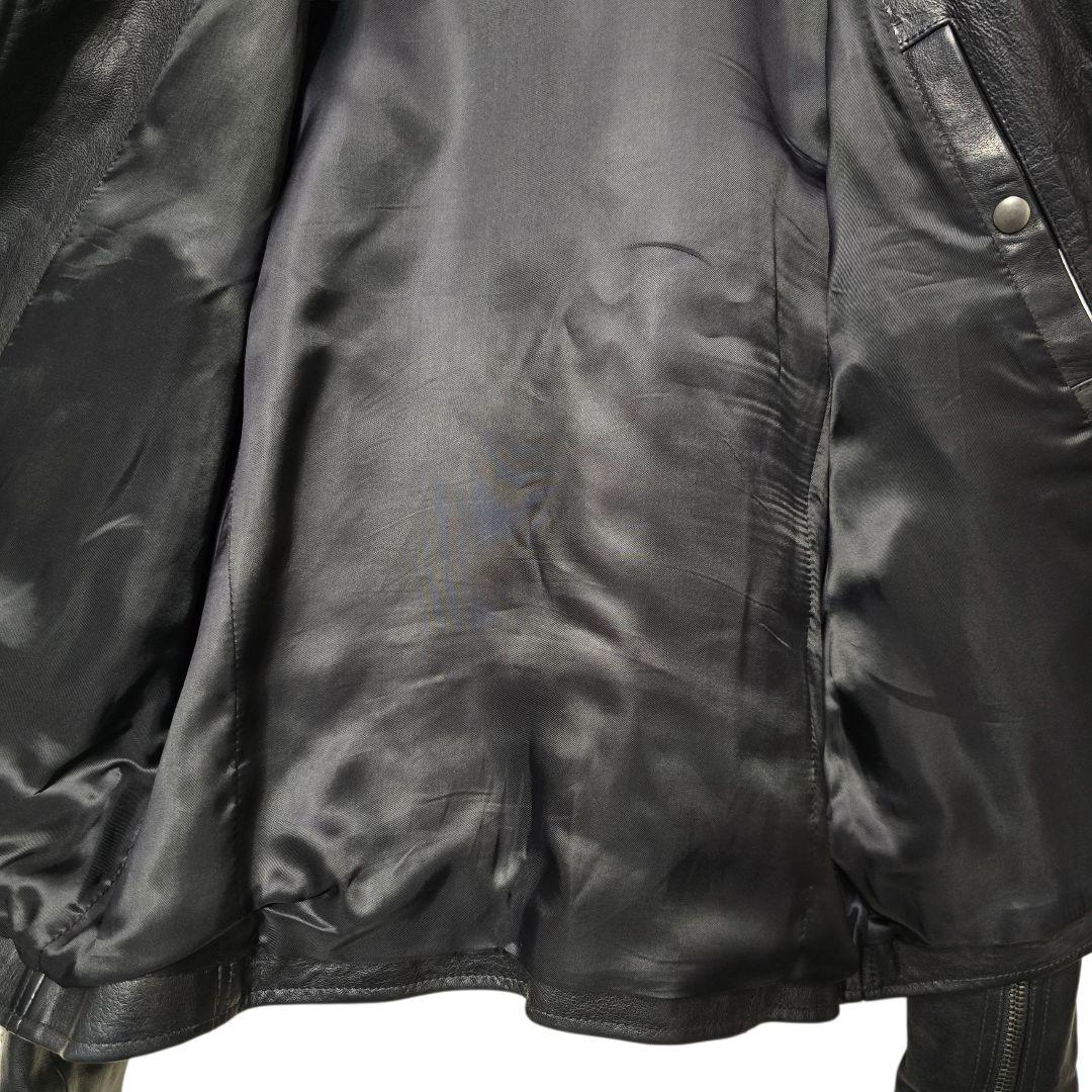 DIESEL BLACKGOLD シングルライダースジャケット ラムレザー 46