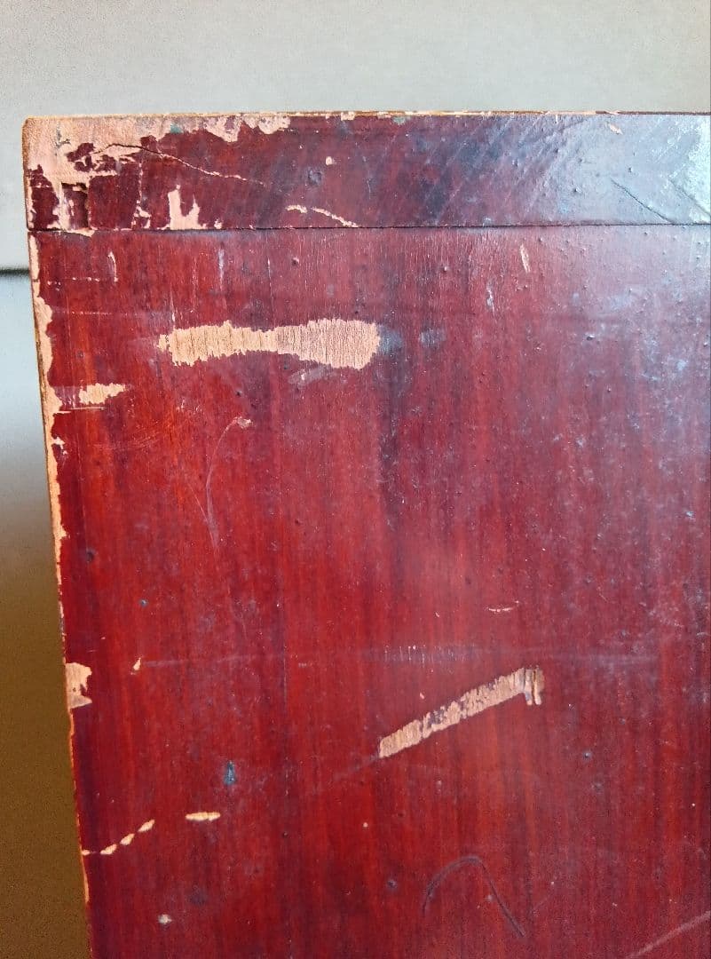 木製書類箱　三段棚　引き出し付き　昭和十一年　レトロ　ヴィンテージ