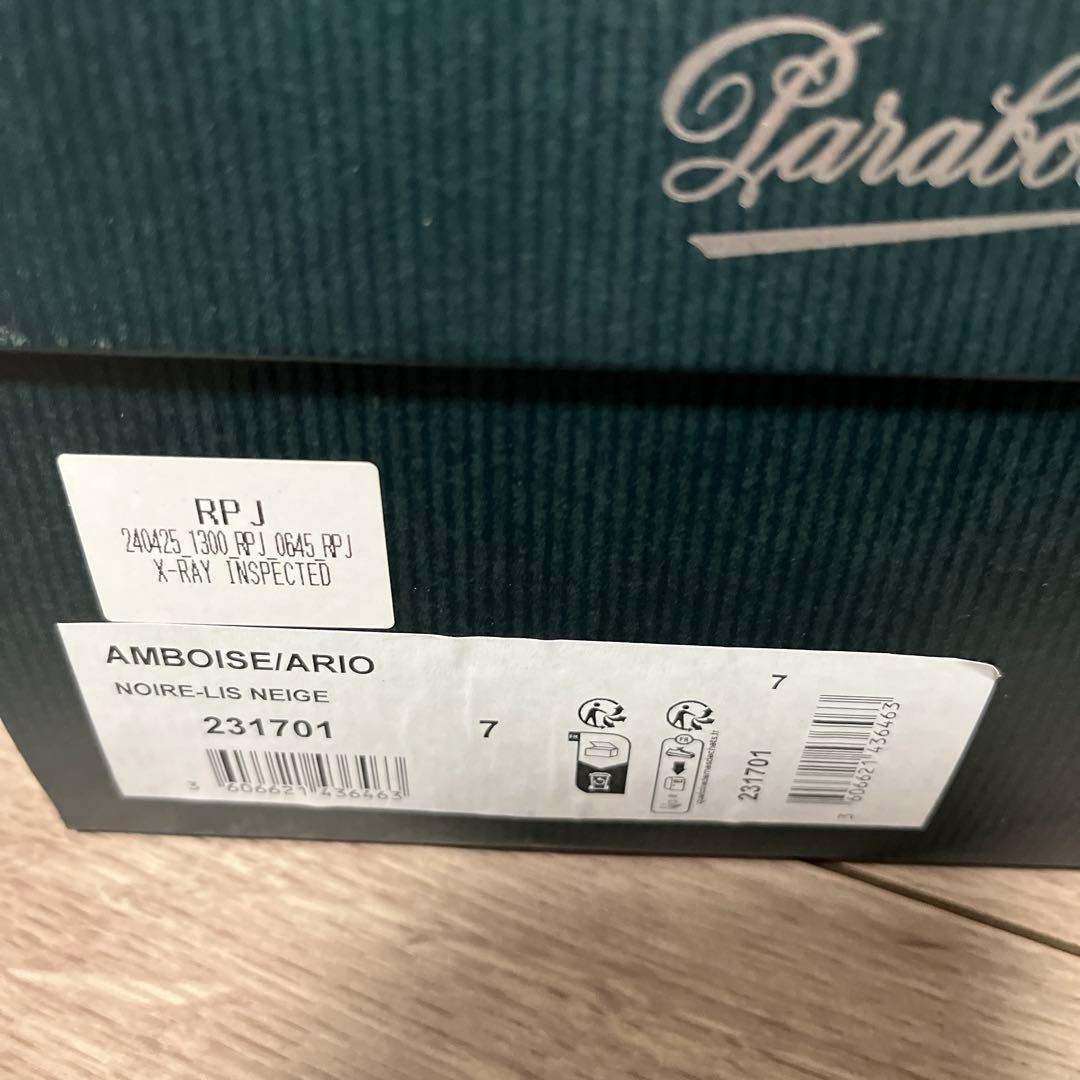 パラブーツ　AMBOISE 7 paraboot 新品　サイズ7 アンボアーズ