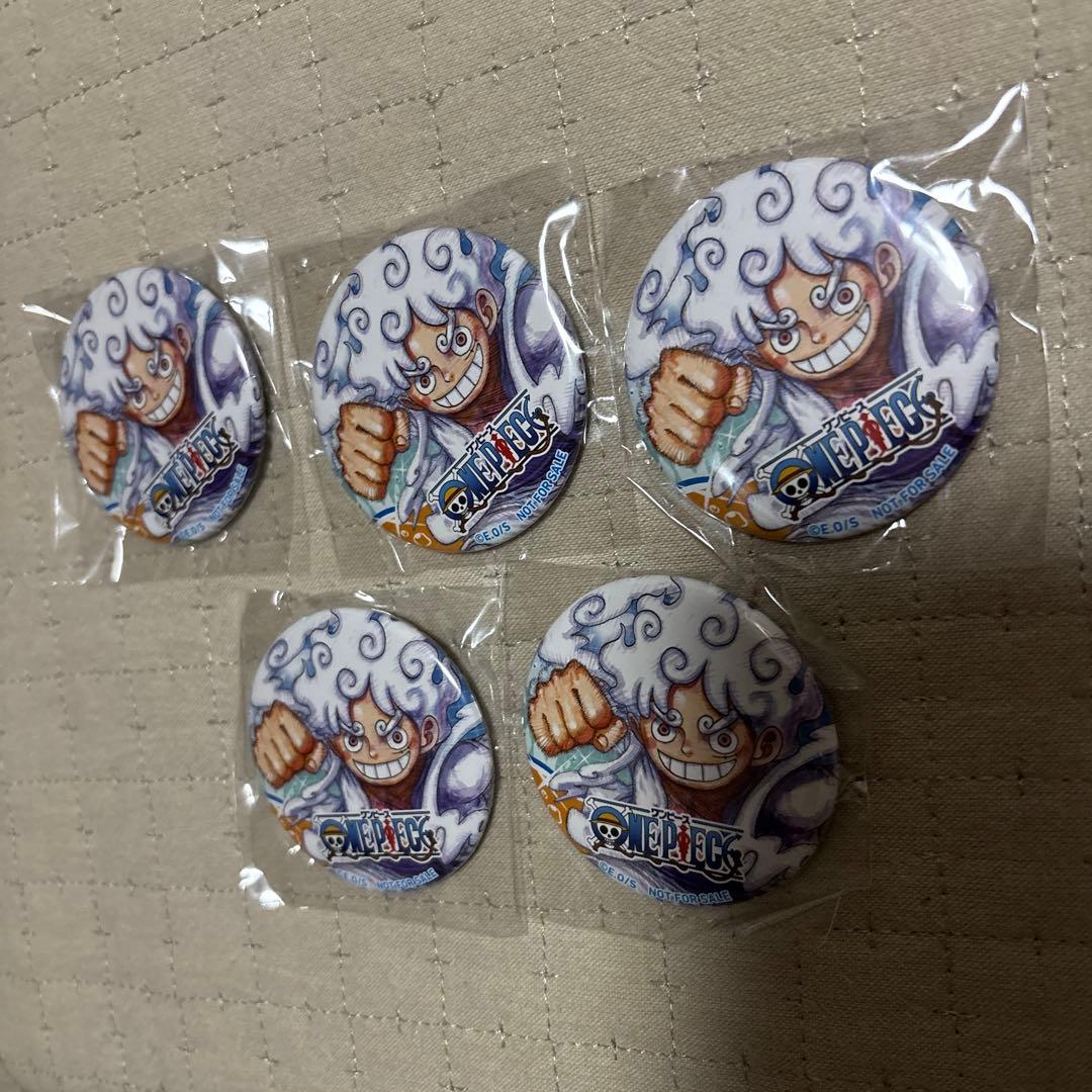 ONE PIECE ルフィ ニカ 缶バッジ５個