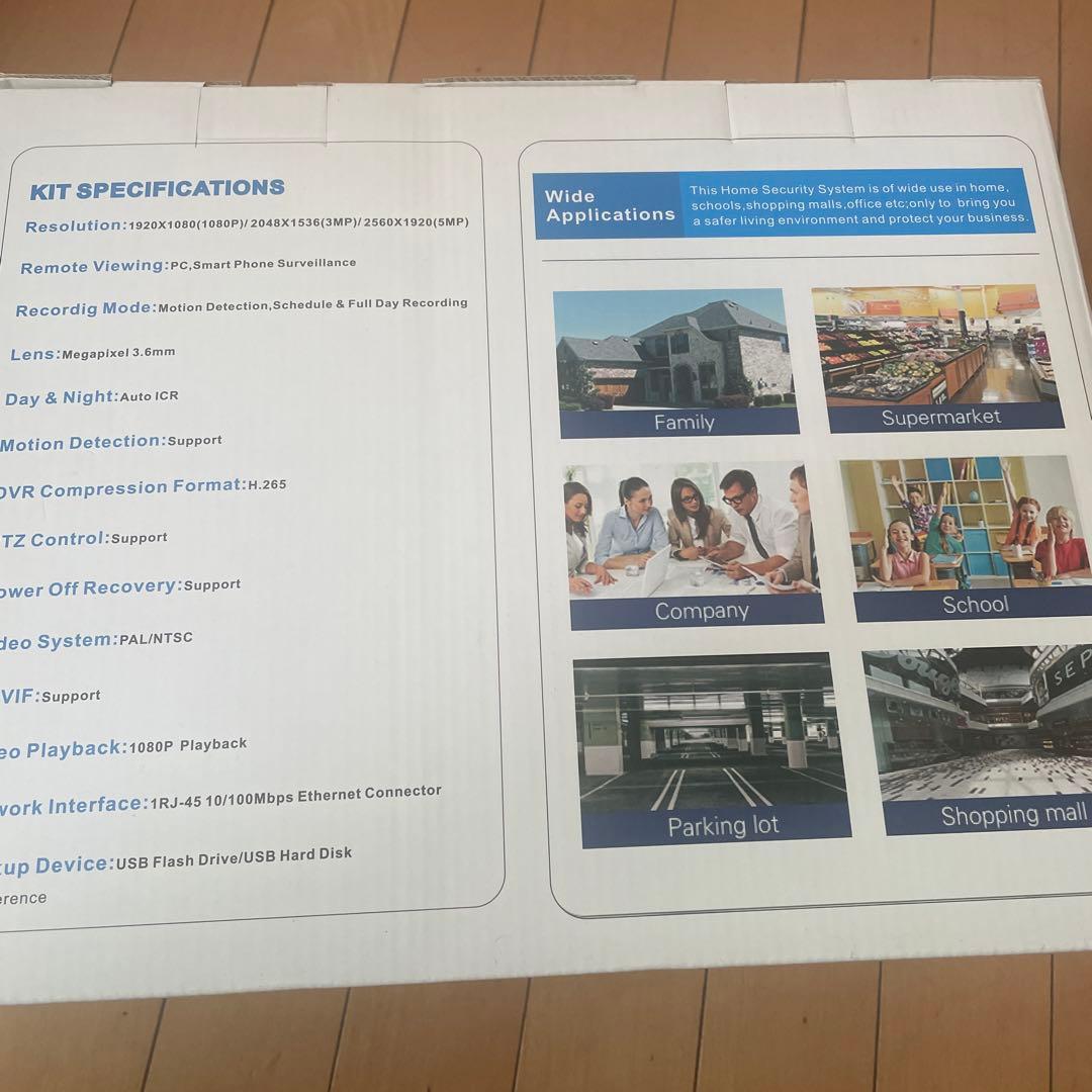 新品　zoohi 防犯カメラセット 2台 1TB HDD