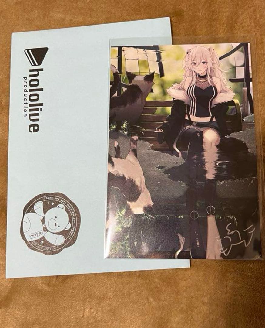 獅白ぼたん　2020年　直筆サイン　ポストカード