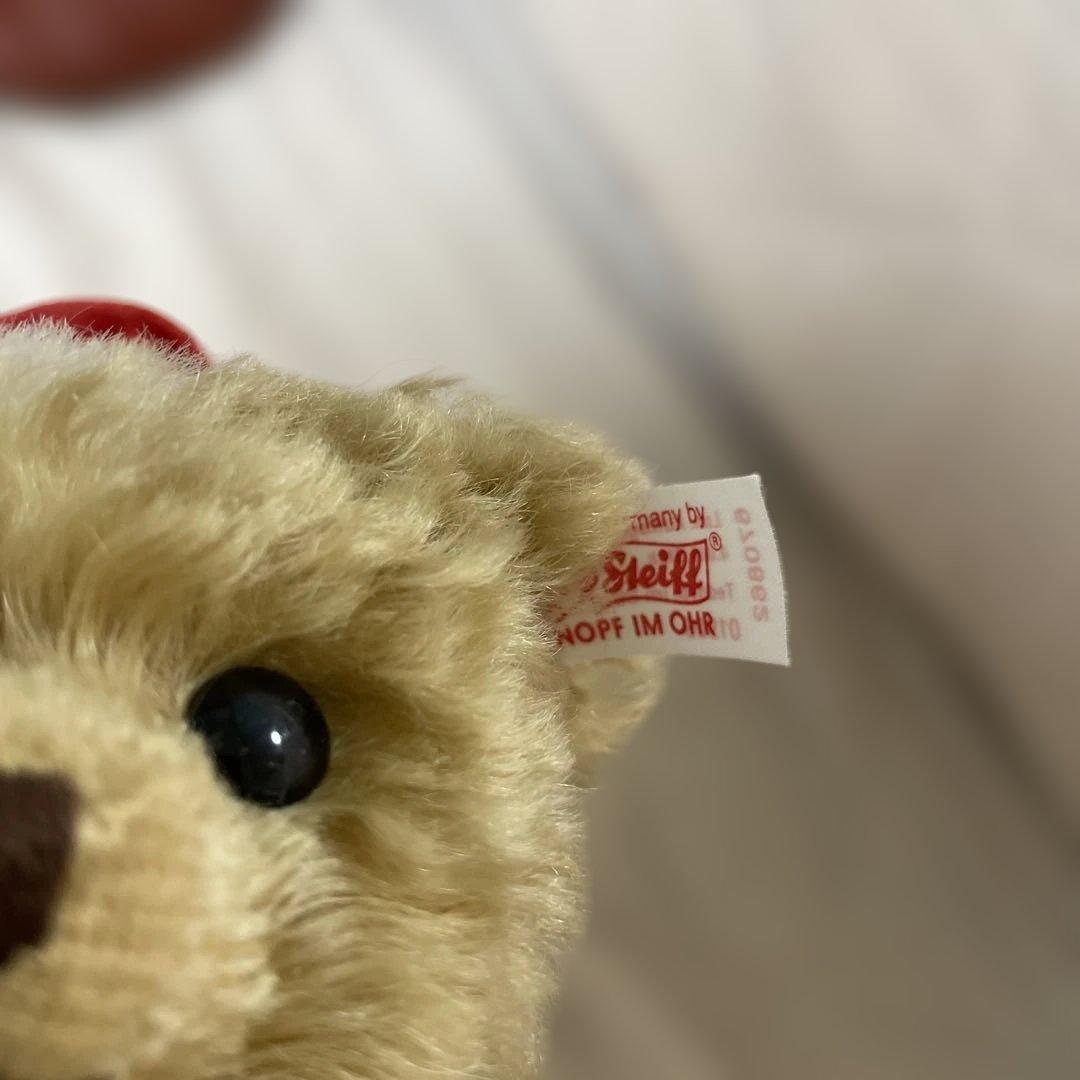 新品　シュタイフ　Steiff Teddy Bear in Boot クリスマス