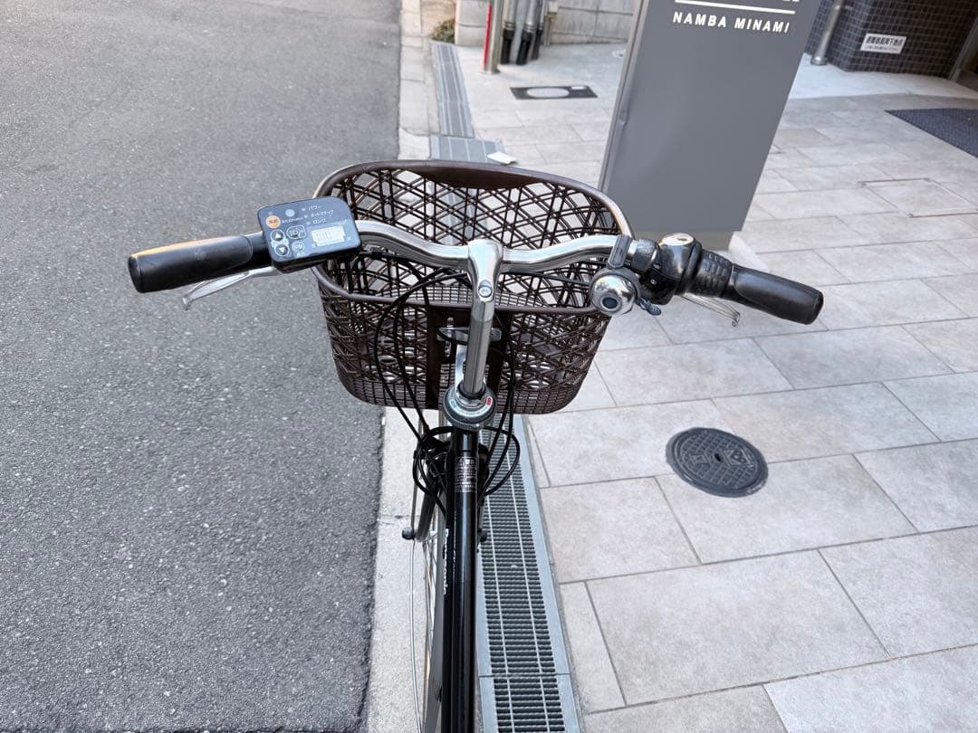 大阪府　Panasonic 電動アシスト自転車 ブラック　27インチ