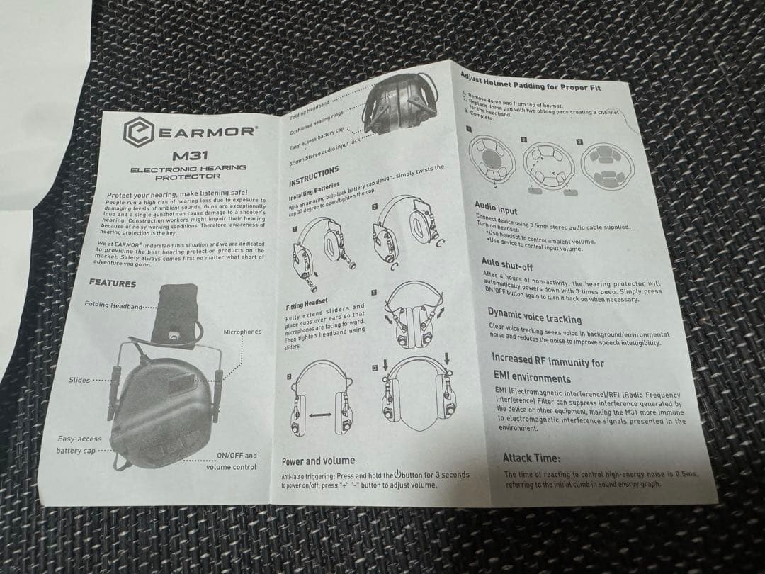 サバゲー　M31 MOD3 イヤーマフ ノイズキャンセリング　集音