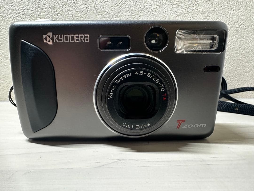 希少【美品】kyocera T ZOOM 電池　フィルム　カメラ　京セラ