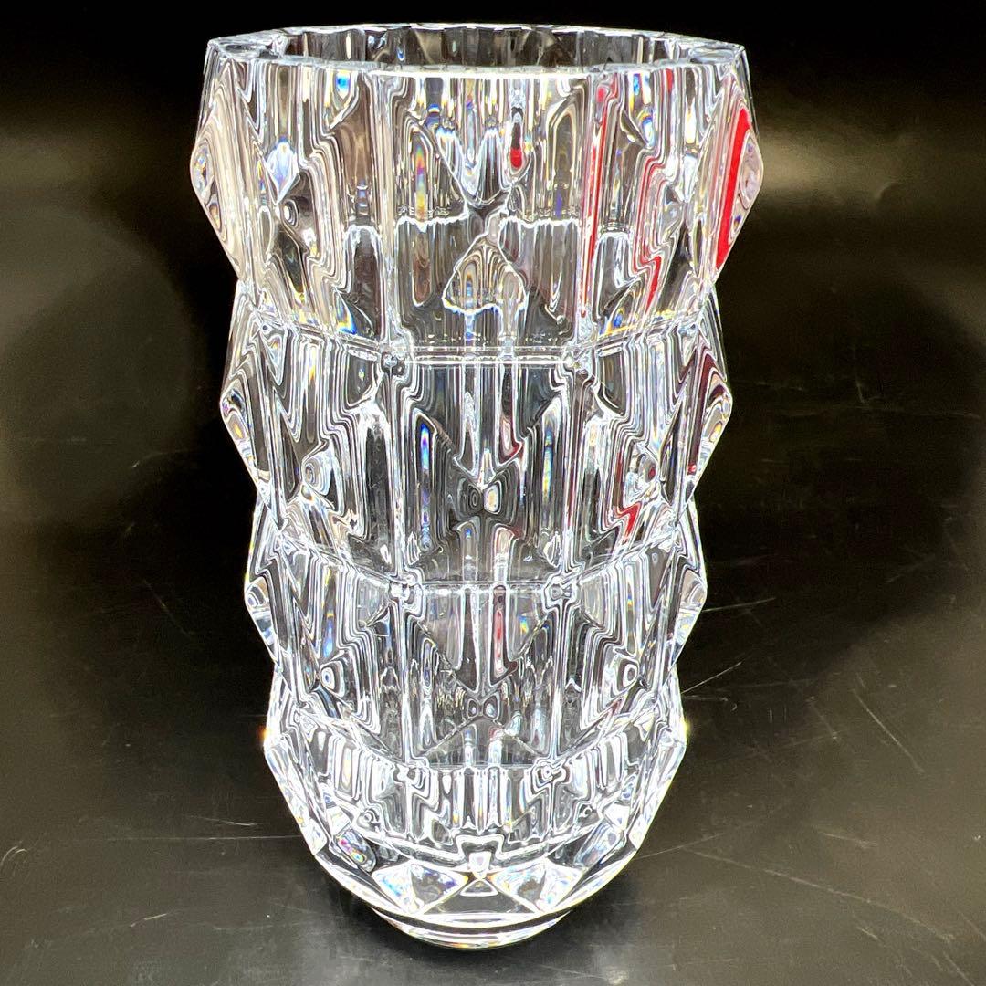 バカラ　ルクソール　フラワーベース　共箱　高15㎝　東Y7-1119☆1Fトヒト