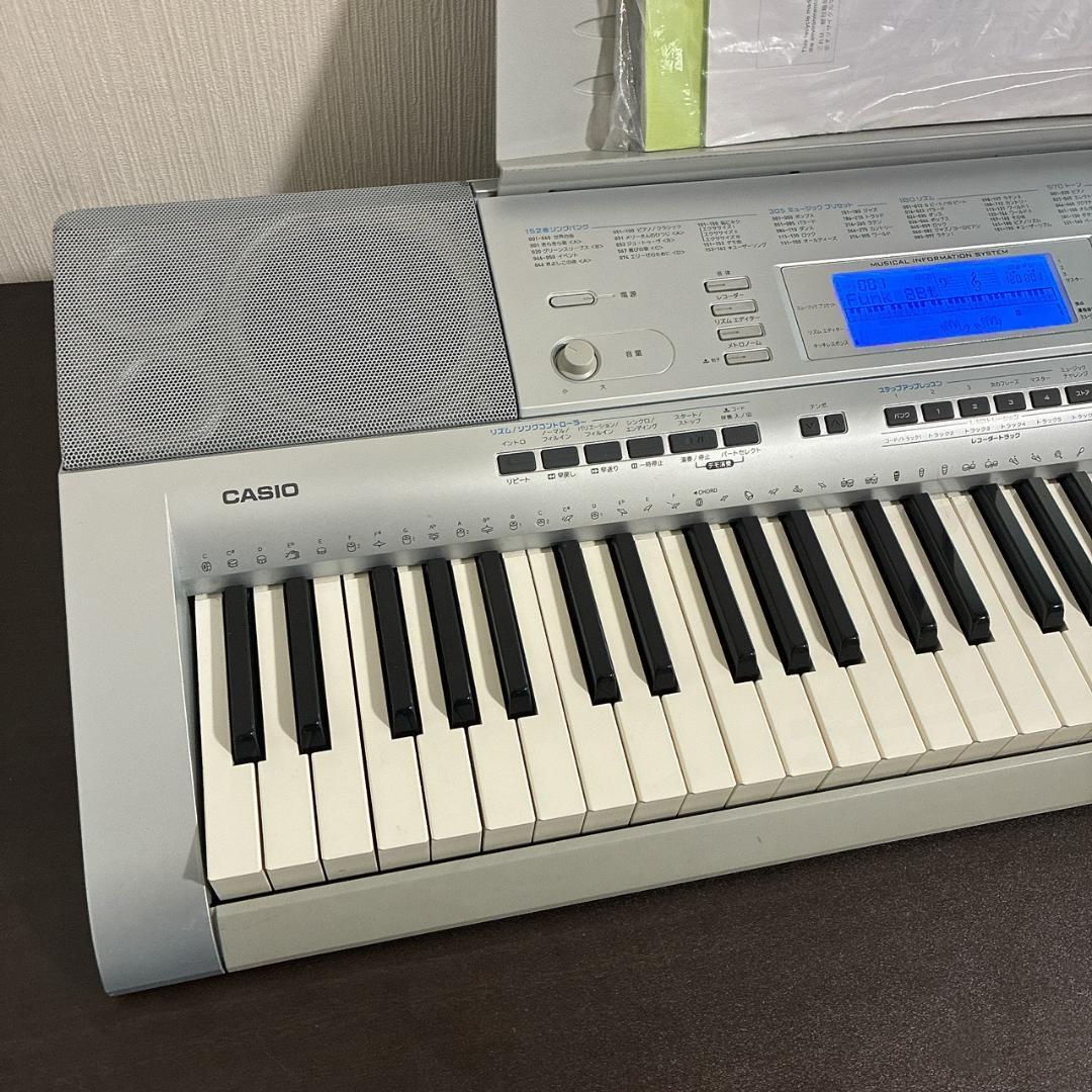 【美品】CASIO CTK-4000 電子キーボード本体 アダプタ 取扱説明書