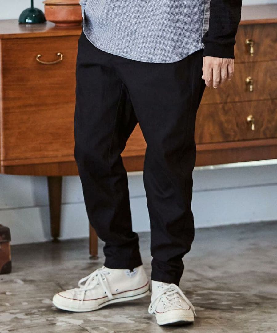 極美品！CAMBIO(カンビオ) 裾ZIPテーパードパンツ サルエル ブラック