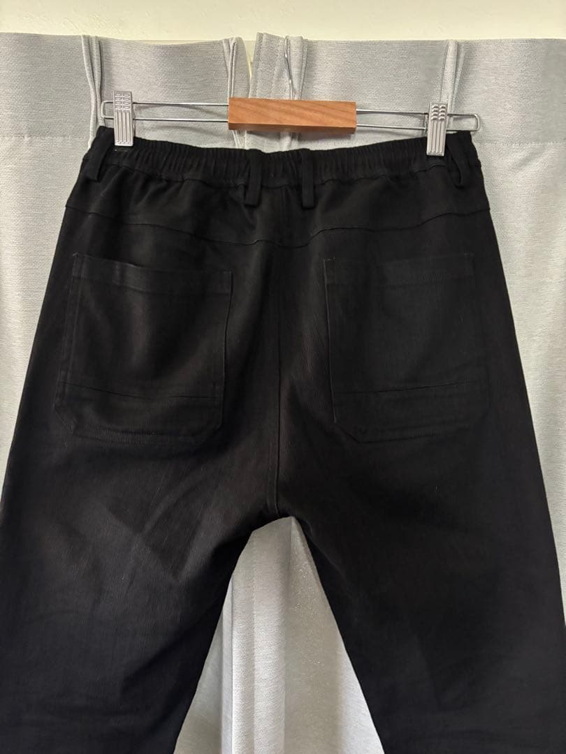 極美品！CAMBIO(カンビオ) 裾ZIPテーパードパンツ サルエル ブラック