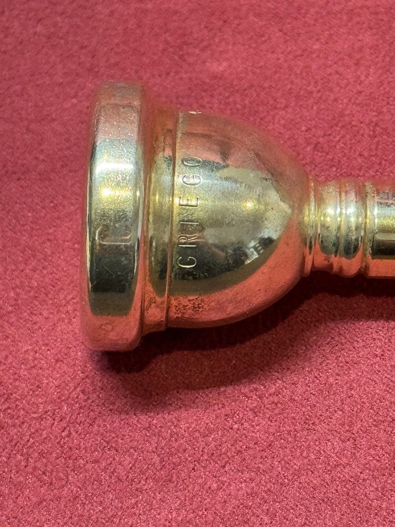 GRIEGO 4.5 太管　トロンボーンマウスピース　金メッキ