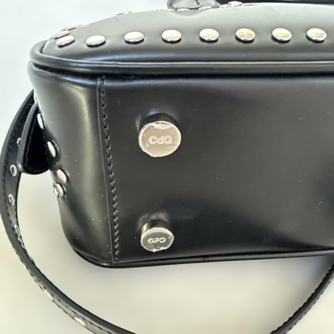 コムデギャルソン　スタッズディテール トップハンドルバッグ