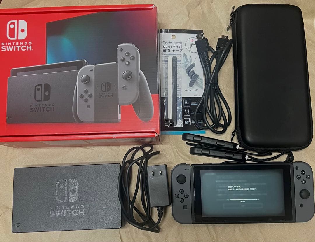 Nintendo Switch 本体 グレー 箱付き