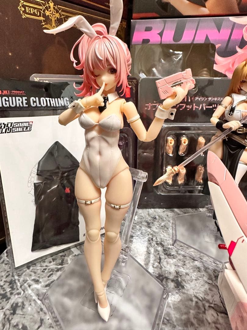 スネイルシェル4体、バニー号2種、フットパーツ、衣装セット　蝸之殻