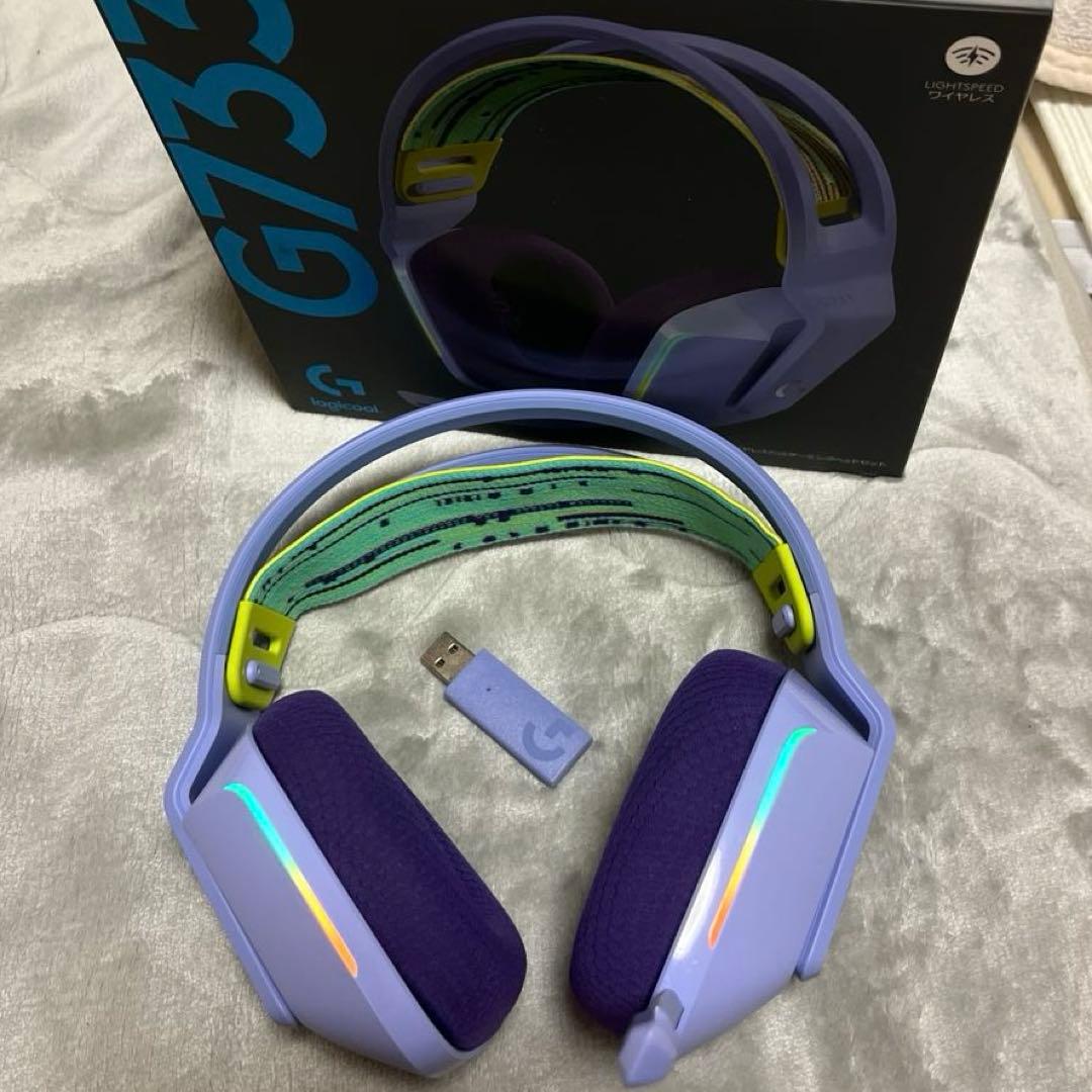 Logitech G733 ゲーミングヘッドセット ライラック
