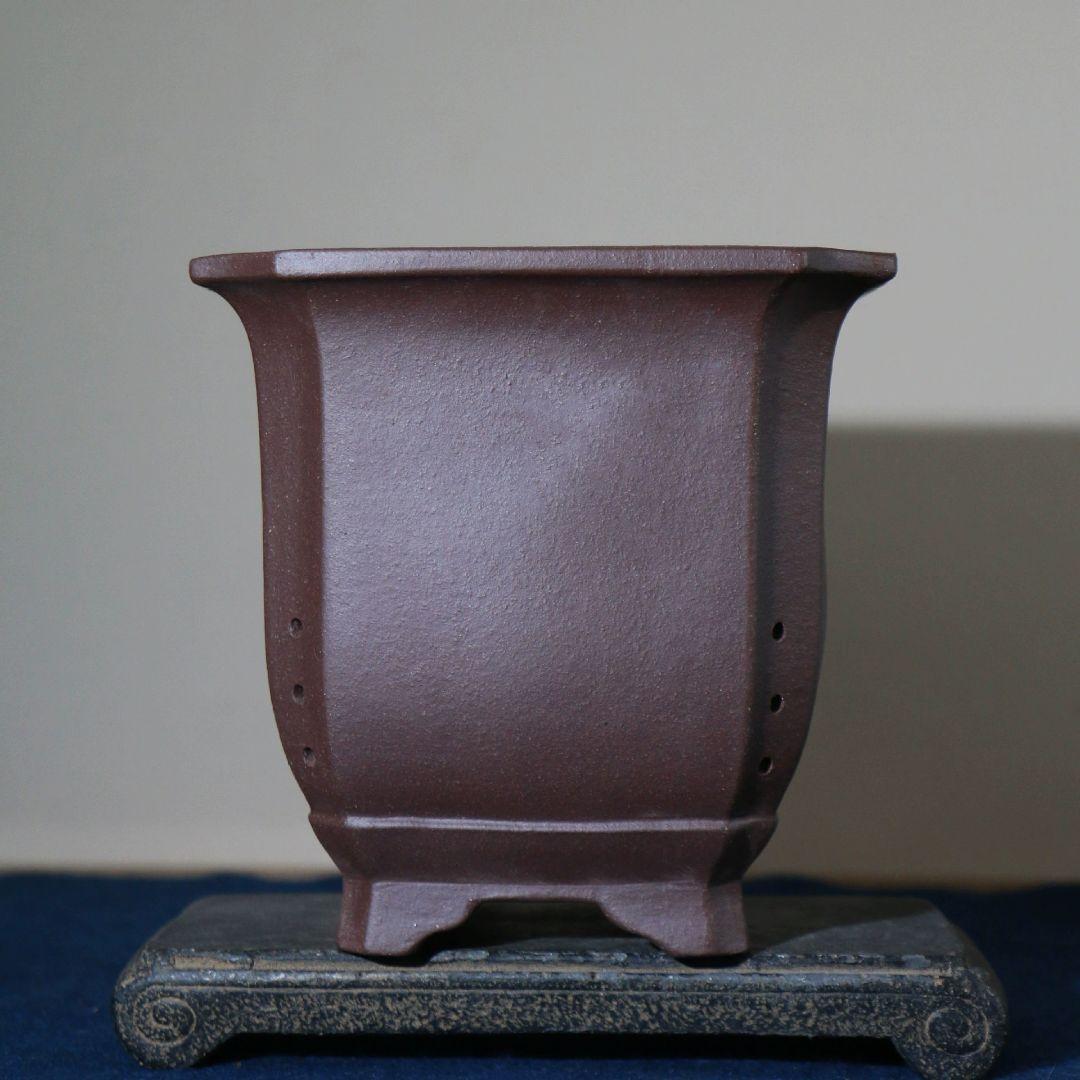 臨水崖四方植木鉢 多肉植物鉢 紫砂鉢 盆栽鉢 植木鉢 小品盆栽鉢 大品盆栽鉢