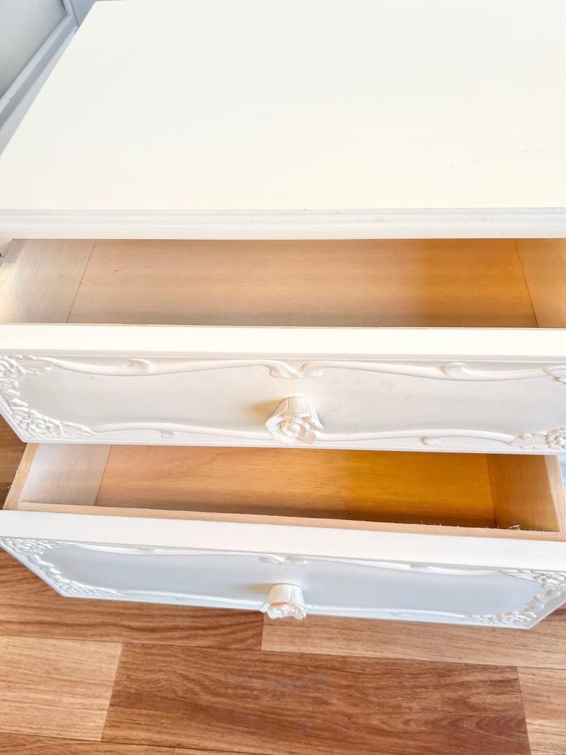 664 プリンセスローズ様ホワイト 白　猫脚 150 イタリア　リビング　a