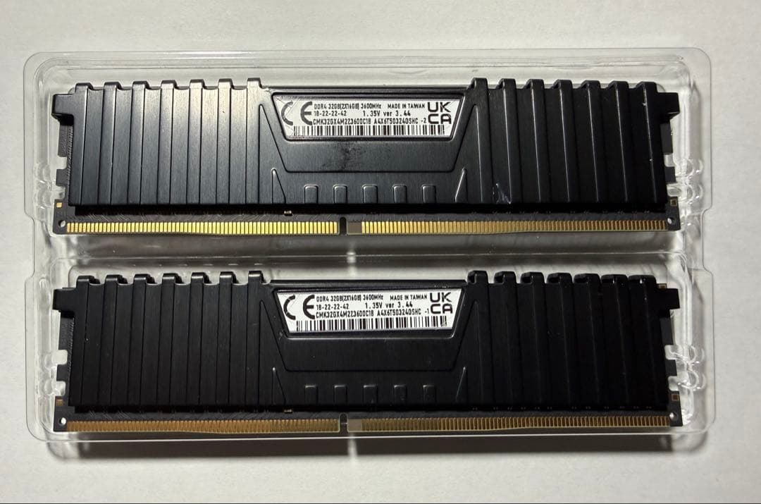Corsair Vengeance 16GB×2枚DDR4 3600MHz