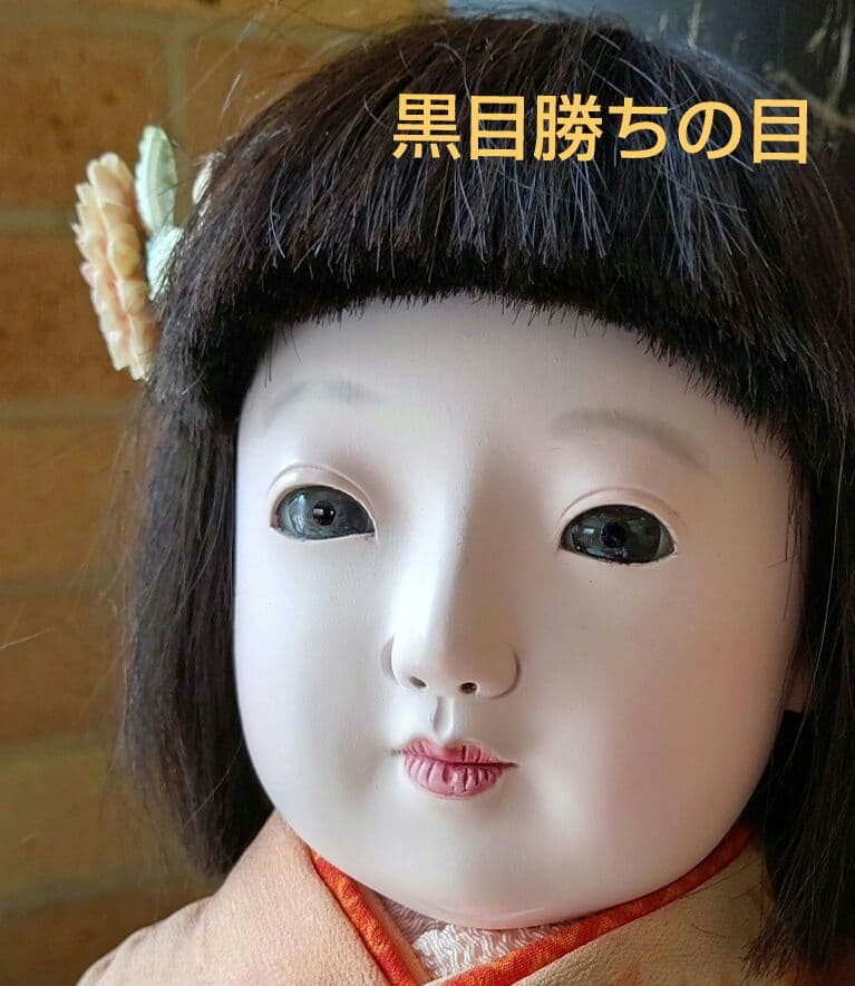 最終価格 大正期 修復済み 市松人形 在銘 約52㎝ 髪貼り替え 人毛 光龍斎系