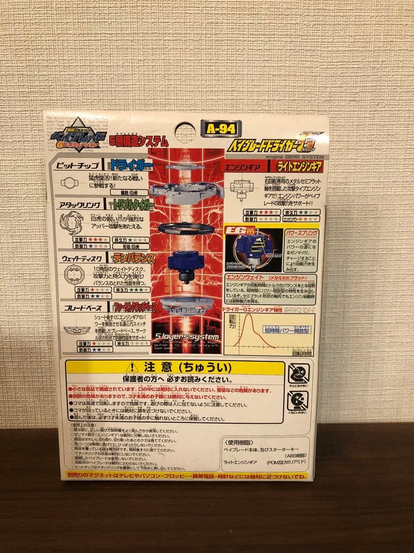 【未開封】爆転シュートベイブレード／ベイブレードドライガーG《A-94》