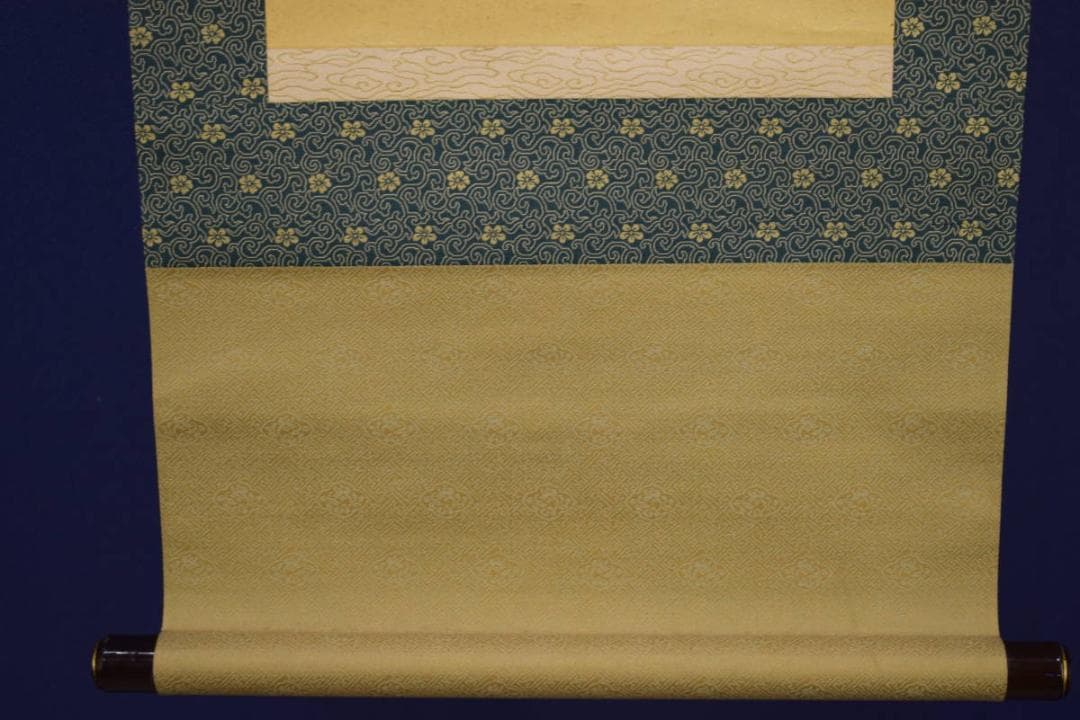 真作/森寛斎/三河万歳/人物図/短冊/金泥/布袋屋掛軸HI-685