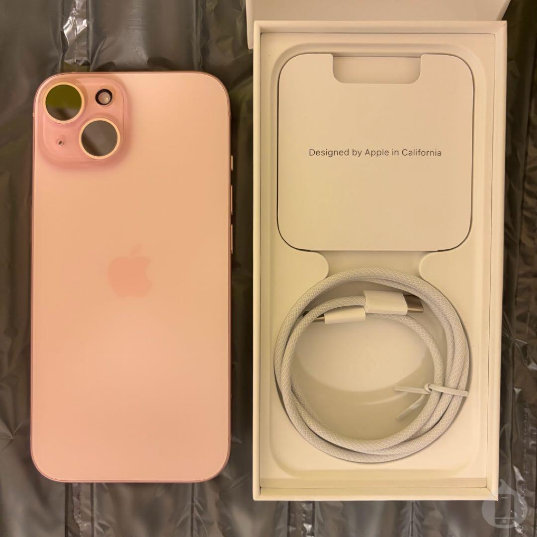 新品同様 BT100% iPhone15 ピンク 128GB｜CM