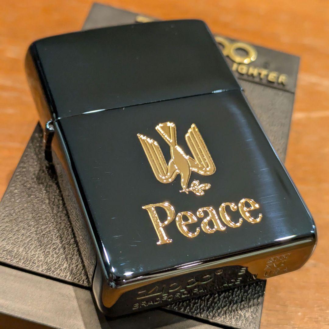 【新品】95年製 ピース Peace ブルーチタン Zippo