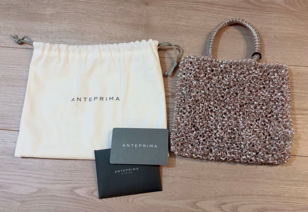 アンテプリマ　スタンダードミニアトゥーラ　ワイヤーバッグ　ピンク