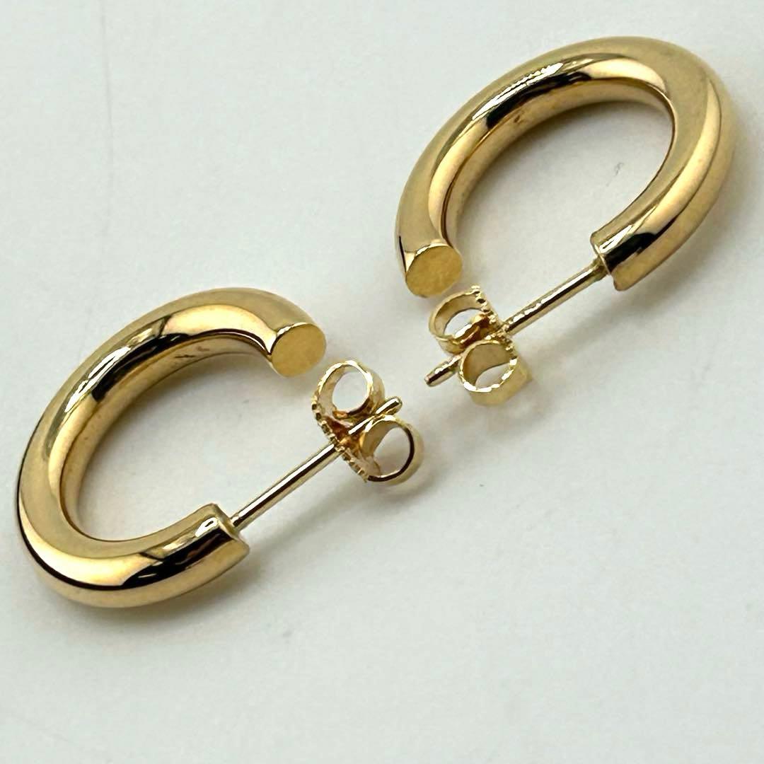 希少 美品 Tiffany&Co. ティファニー フープ ピアス 750 K18