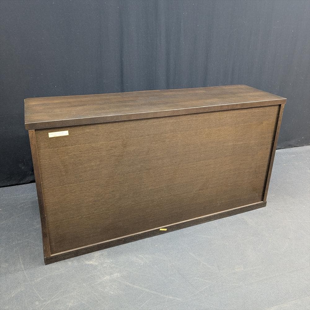 美品　イバタインテリア　オーク　無垢　サイドボード　キャビネット　飾り棚　引き戸