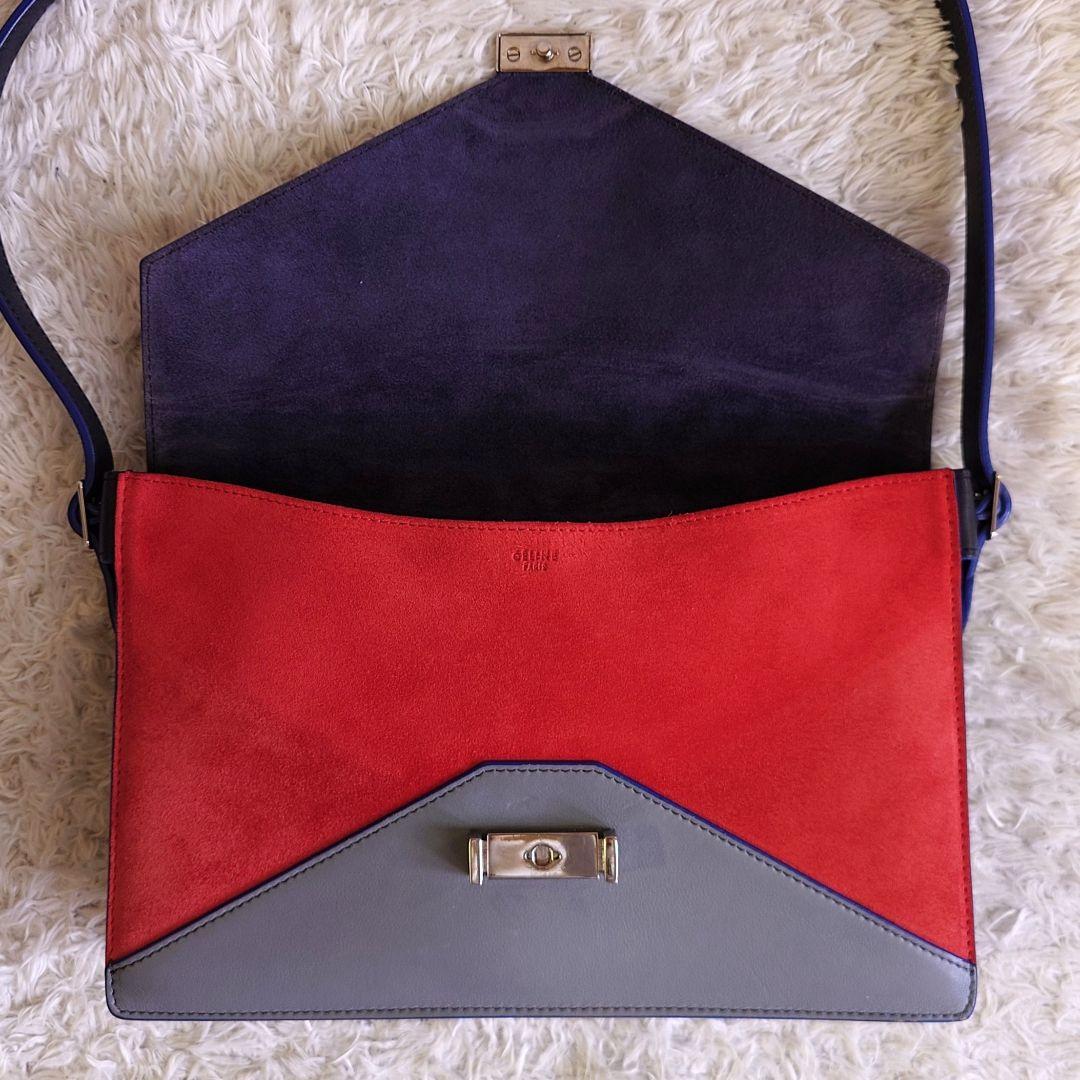 セリーヌ 2way ダイヤモンド ショルダーバッグ フィービー期 トリコロール