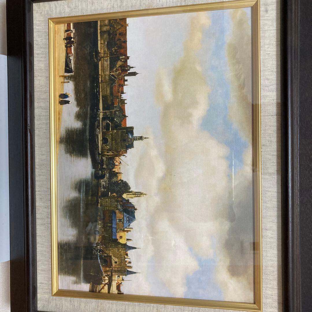 フェルメール　デルフトの眺望複製画