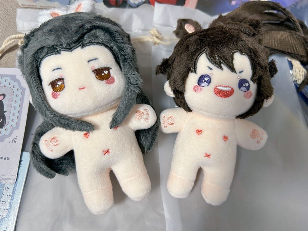 魔道祖師 KAZE 10cm ぬいぐるみ　魏無羨　藍忘機　新品未使用　即発送