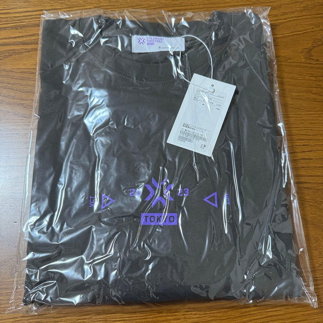 [ぶどう]VALORANT ロングスリーブTシャツ ダークグレー