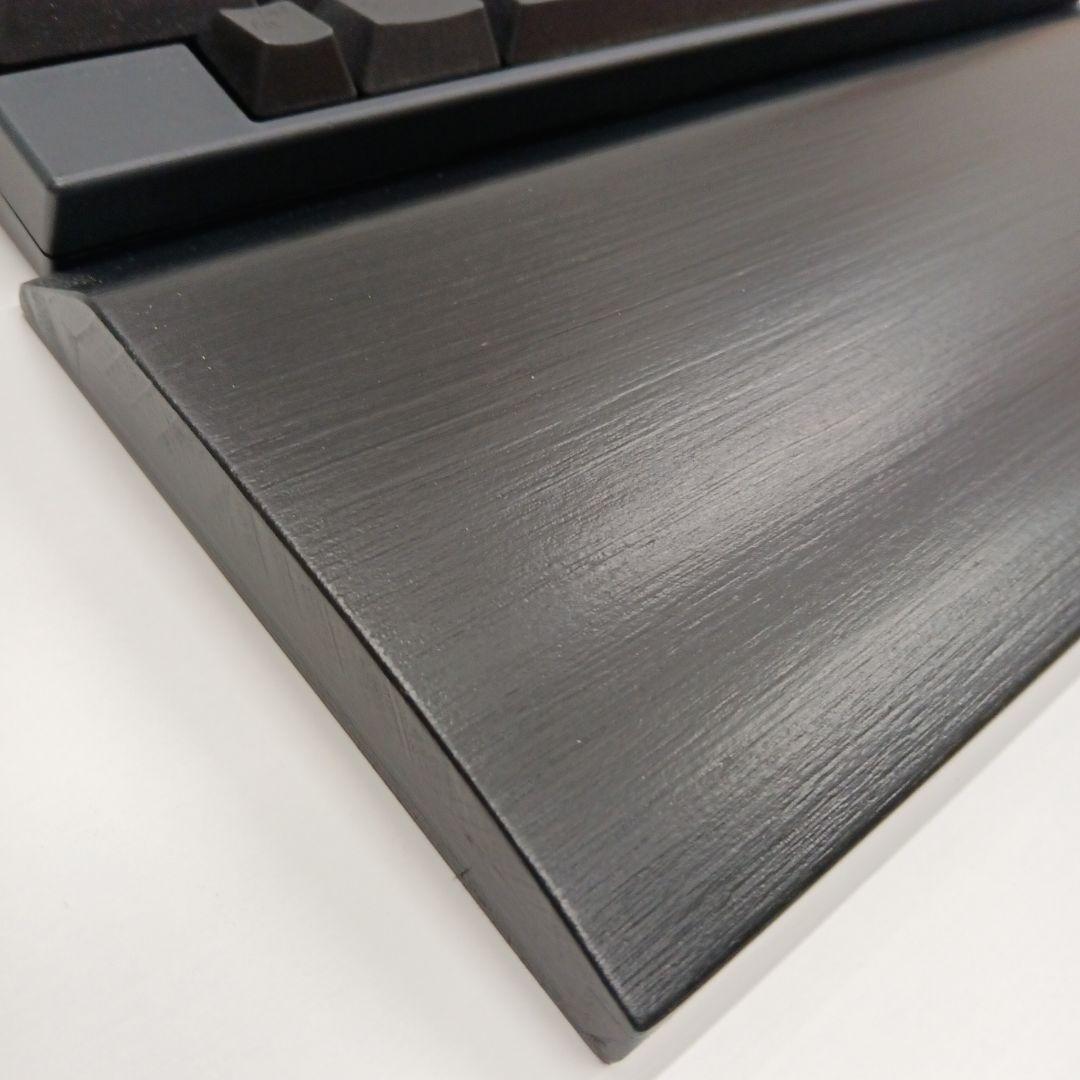 パイン集成材HHKB Studio用 手作りパームレスト兼キーボードルーフ シ漆