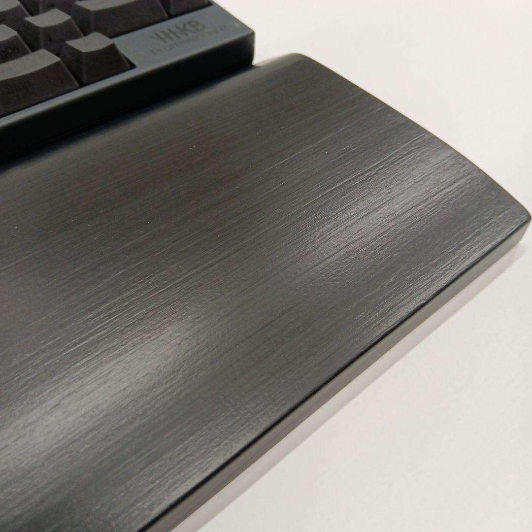パイン集成材HHKB Studio用 手作りパームレスト兼キーボードルーフ シ漆