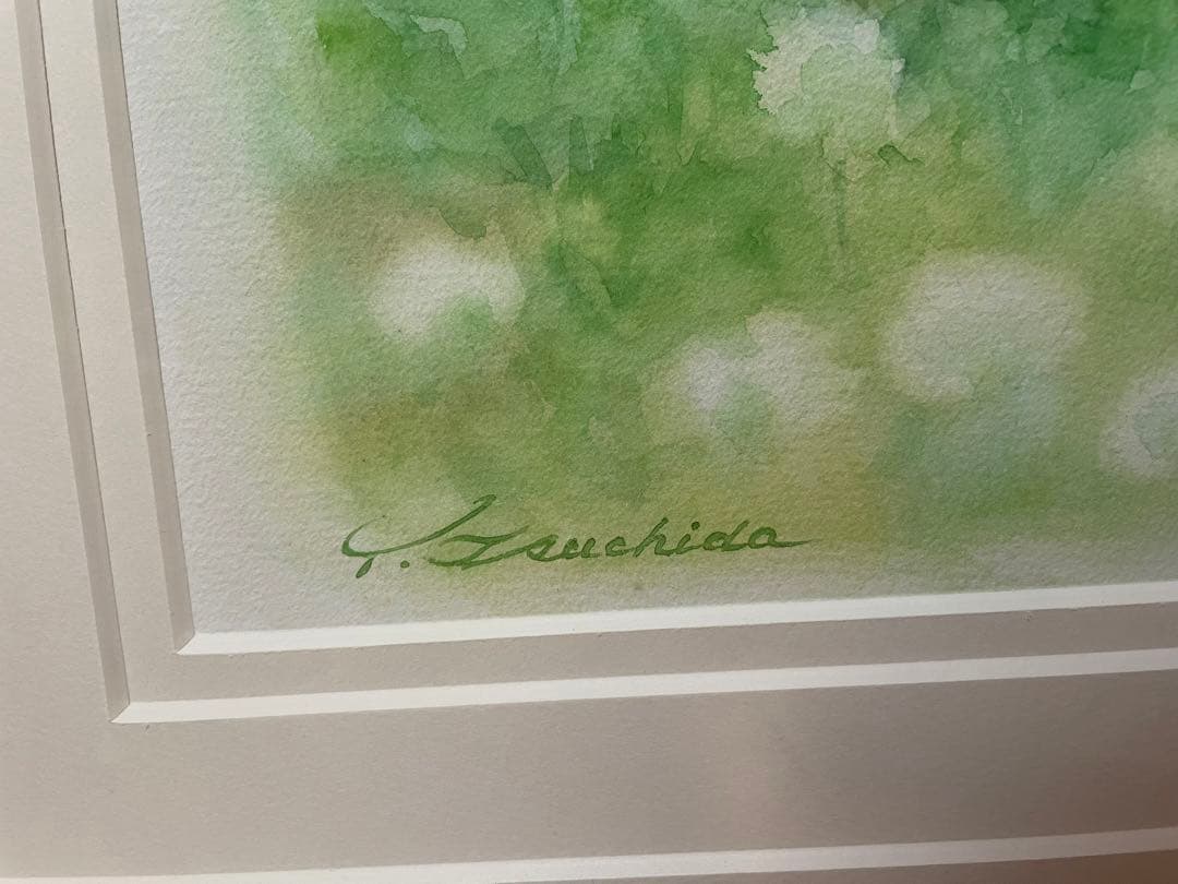 ★原画★土田　穣　つちだゆたか「お花をどうぞ」