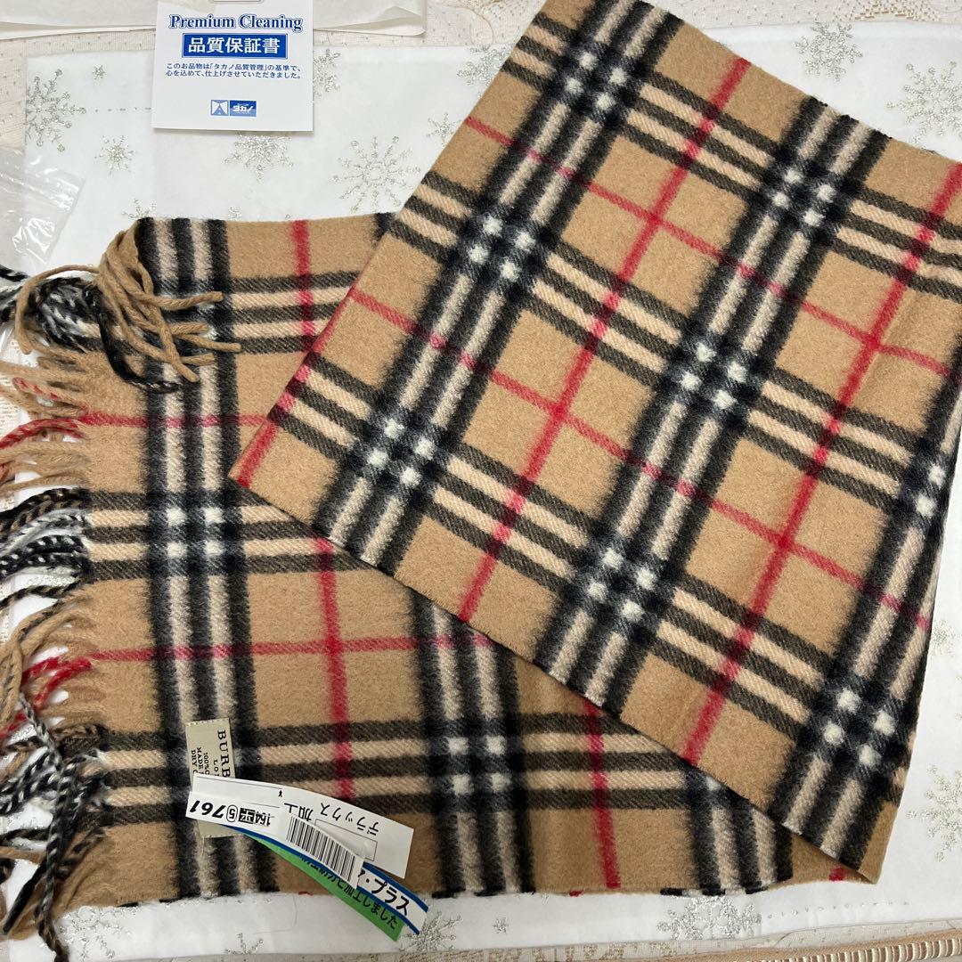 美品✨イギリス製✨バーバリーロンドン　カシミア100%マフラー