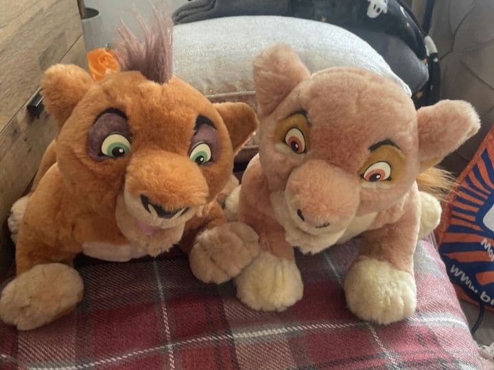 ディズニー【ライオンキング】ぬいぐるみ　コブとキアラ　14インチ
