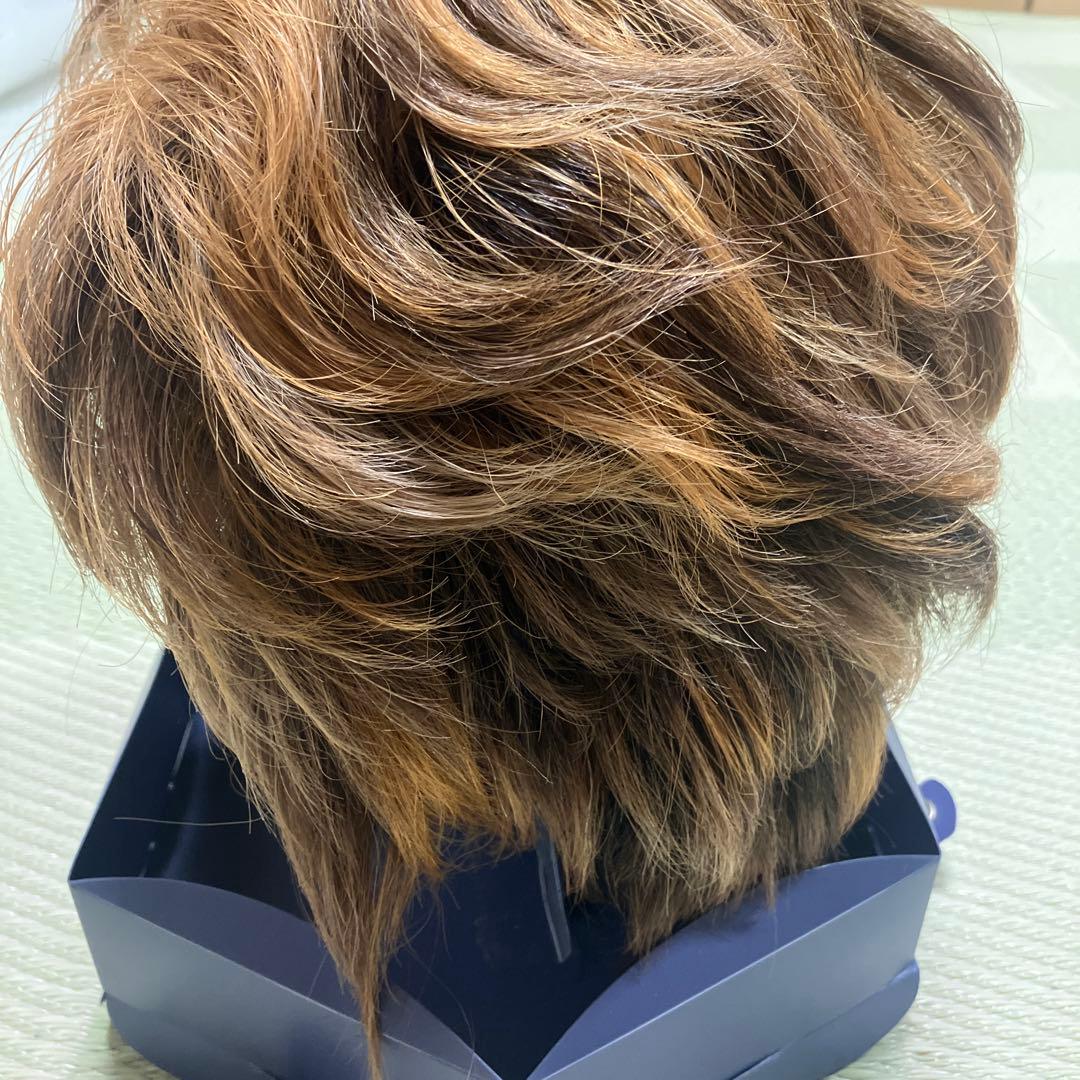 morefleur モアフルール ウィッグ 人毛混 ブラウン系 クリップ付き中古