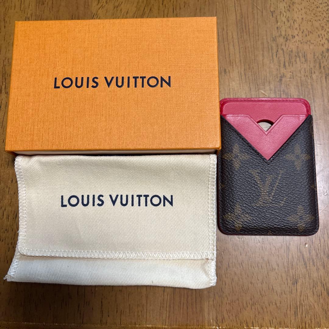 Louis Vuitton カードケース ブラウン/レッド