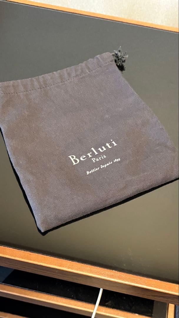 Berluti シューホーン 靴べら レザー ブラウン シルバー