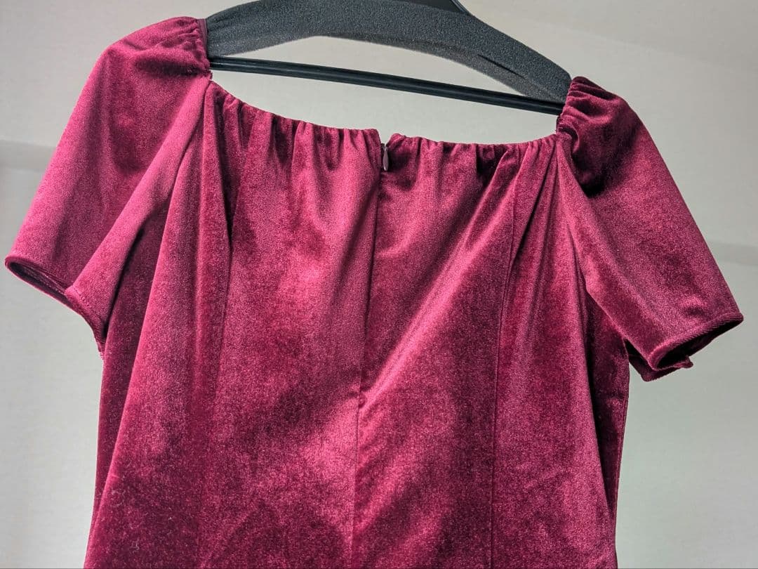 結婚式二次会パーティドレス バーガンディ ワインレッド オケージョン 新年会