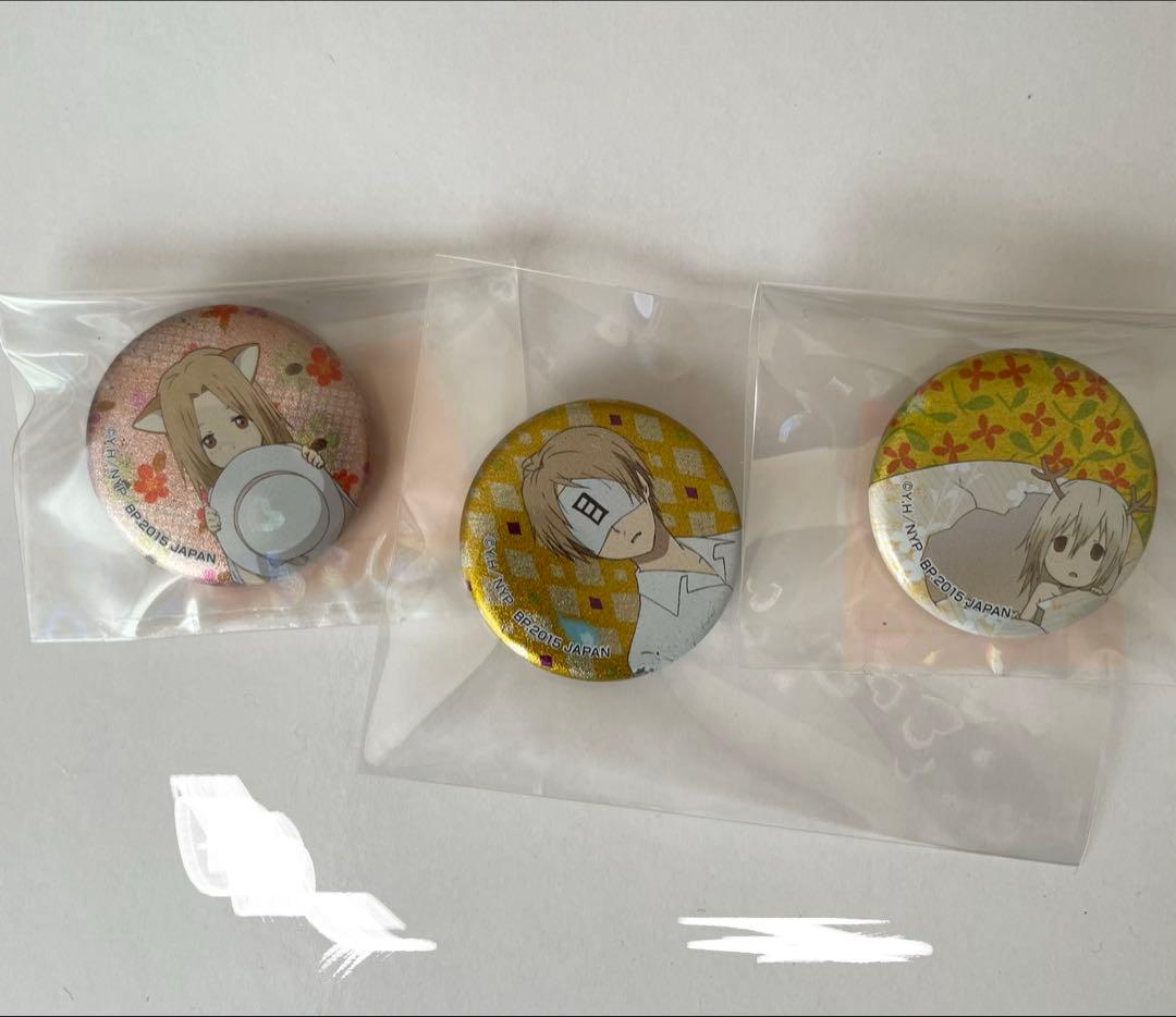 夏目友人帳　夏目貴志　缶バッジ　おみくじ