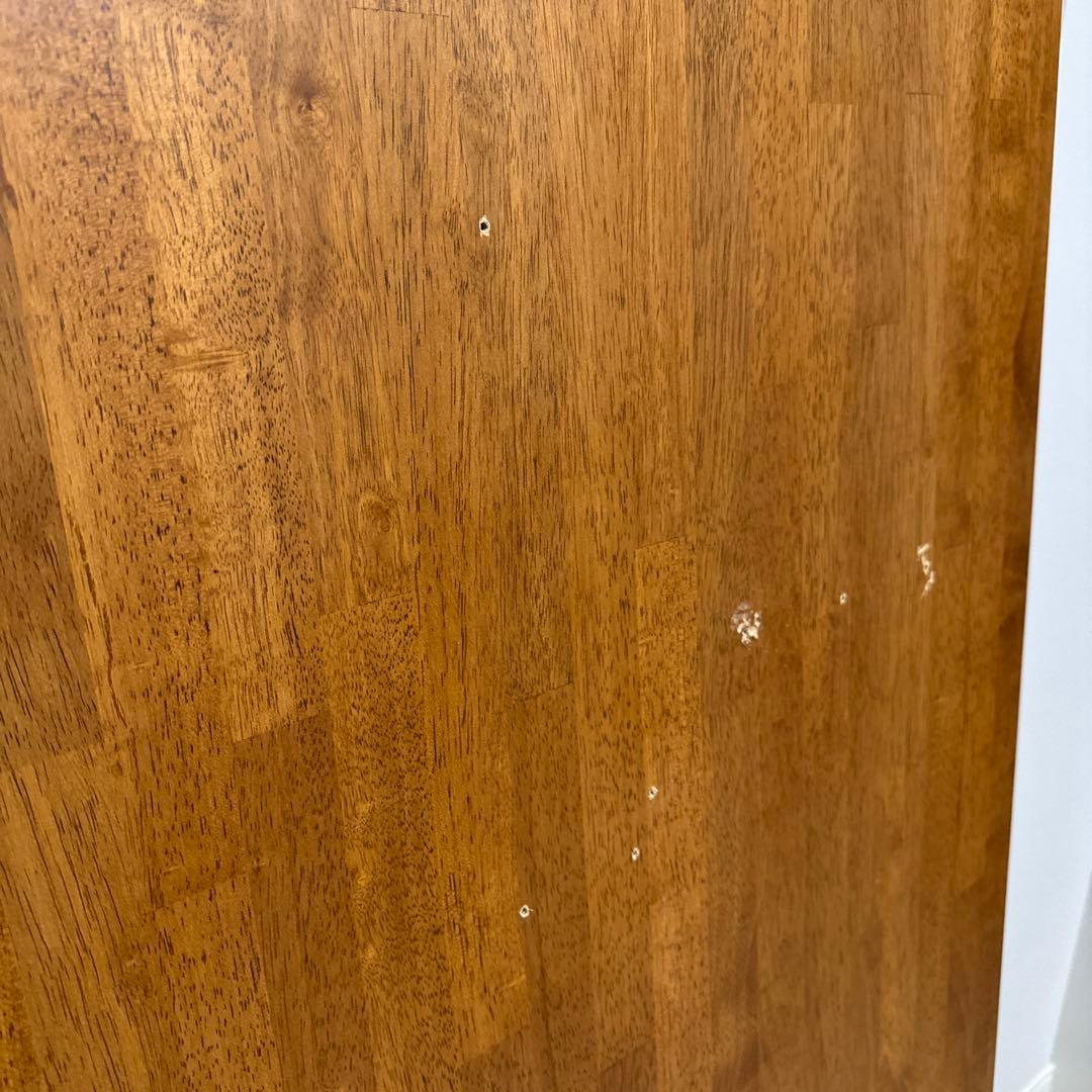 KANADEMONO ラバーウッドチークブラウン天板